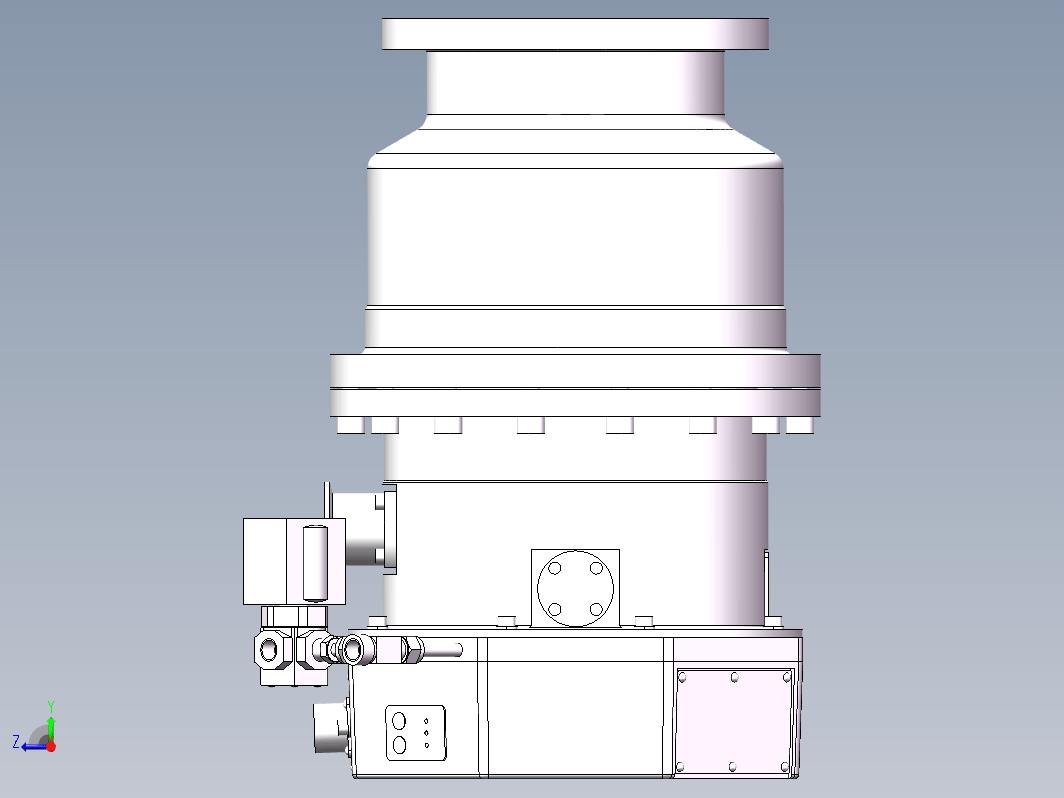 岛津分子泵TMP-X1205LM三维真空模型