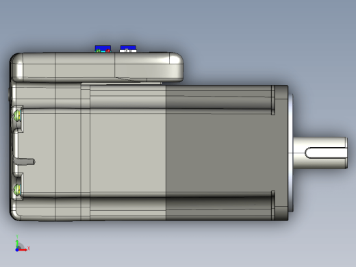 雷赛iSV2-CAN系列智能一体式伺服低压电机3D图纸缩略图