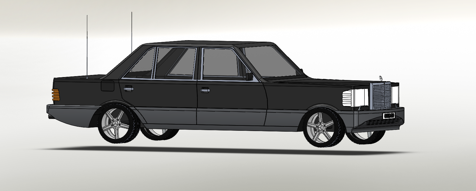 mercedes-w126-300-sel-梅赛德斯奔驰塞勒