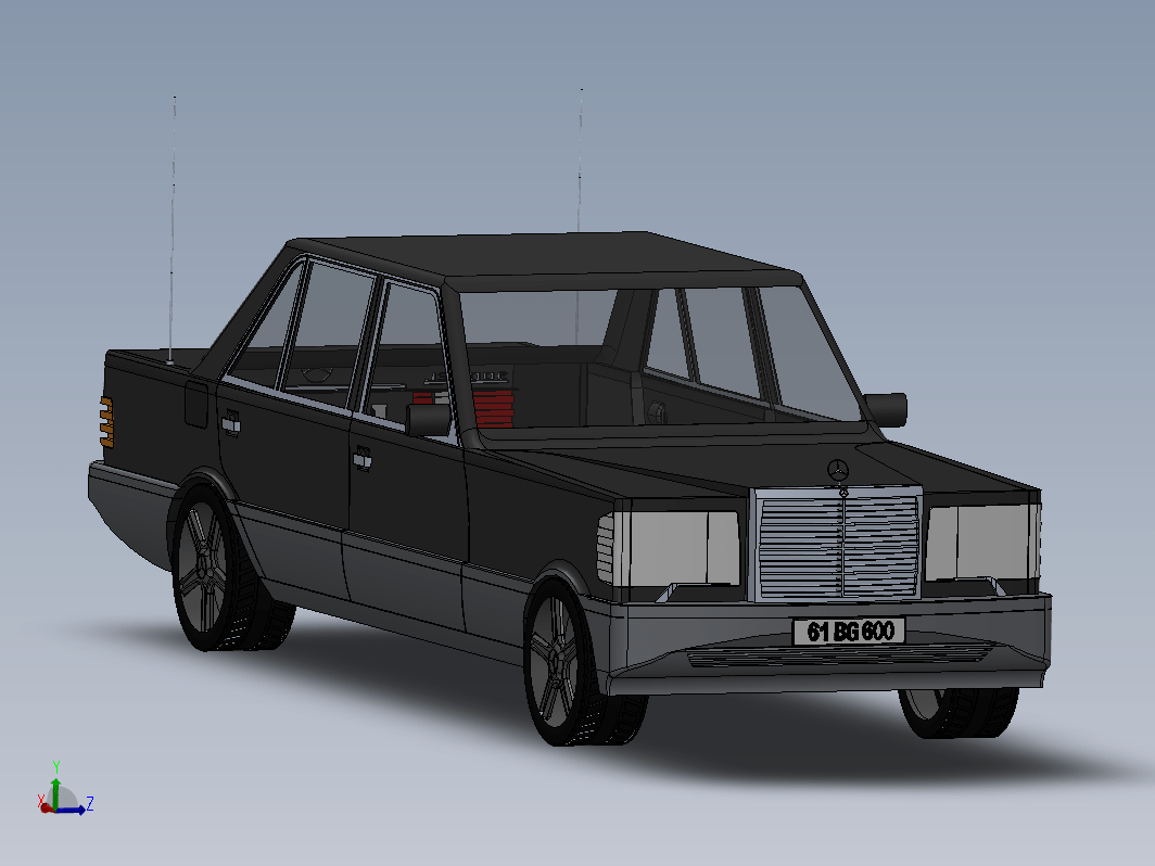 mercedes-w126-300-sel-梅赛德斯奔驰塞勒