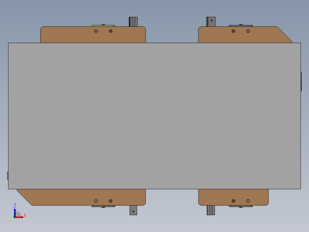 CNC机床加工矩形铝型材加工设计的充电桩2D+3D改工装夹具，手动旋转气缸位置