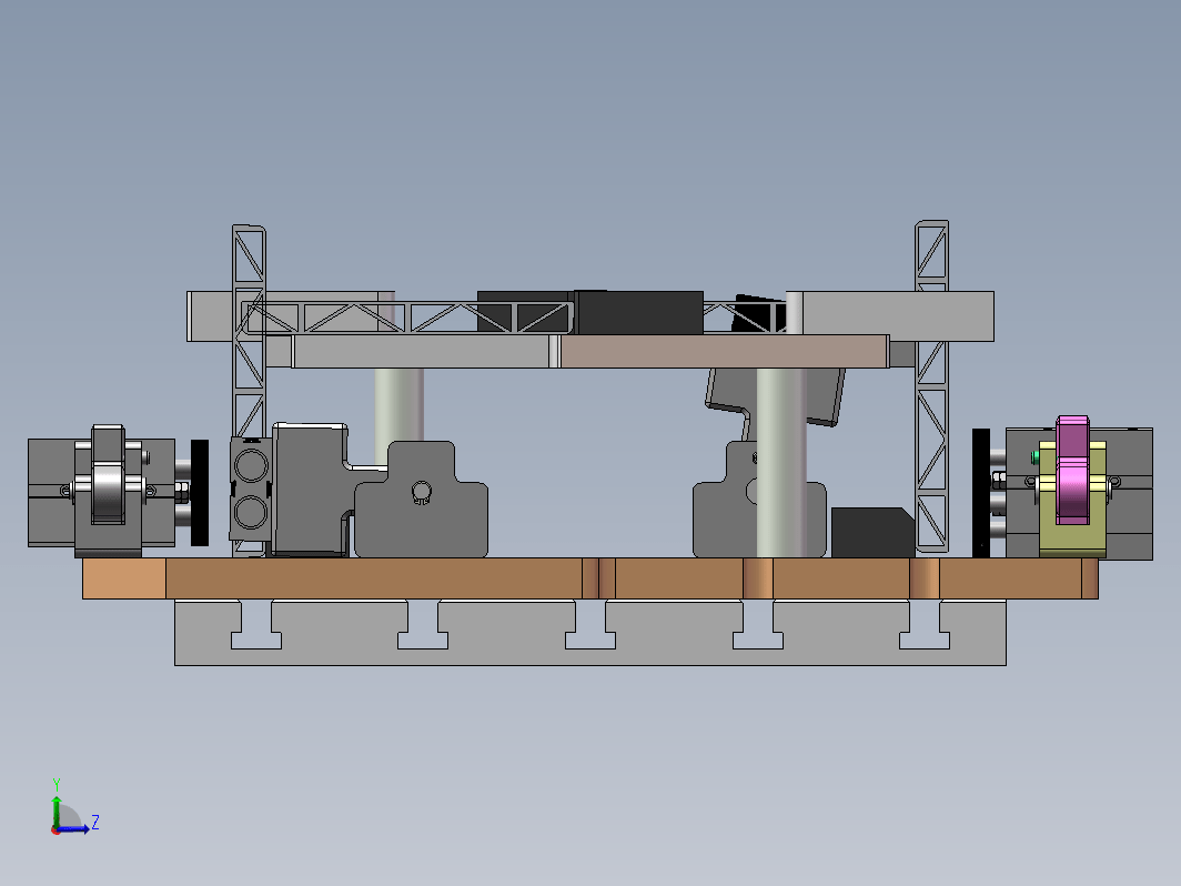 CNC机床加工矩形铝型材加工设计的充电桩2D+3D改工装夹具，手动旋转气缸位置