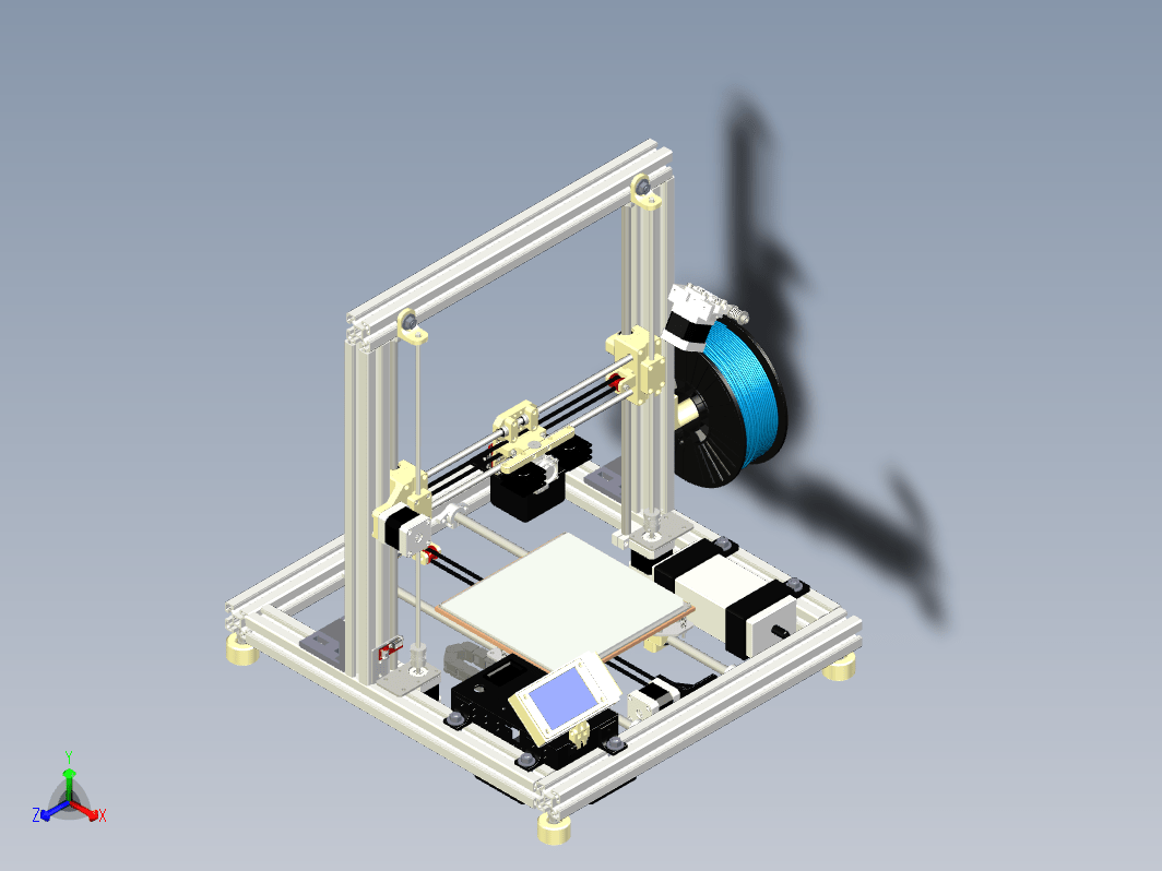 3D打印机3d-printer-zlepek-2.0 STP