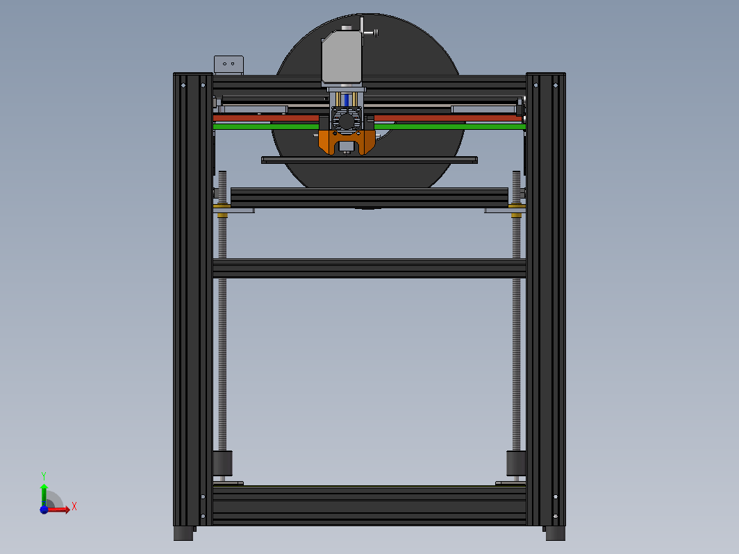 corexy 3d打印机三维SW2016带参