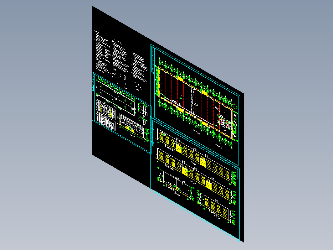 钢结构厂房建筑施工图