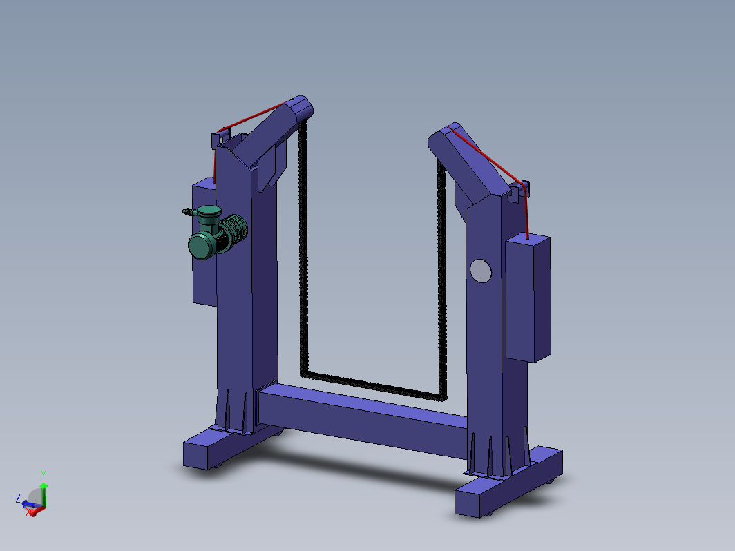 链条翻转机三维SW2014 