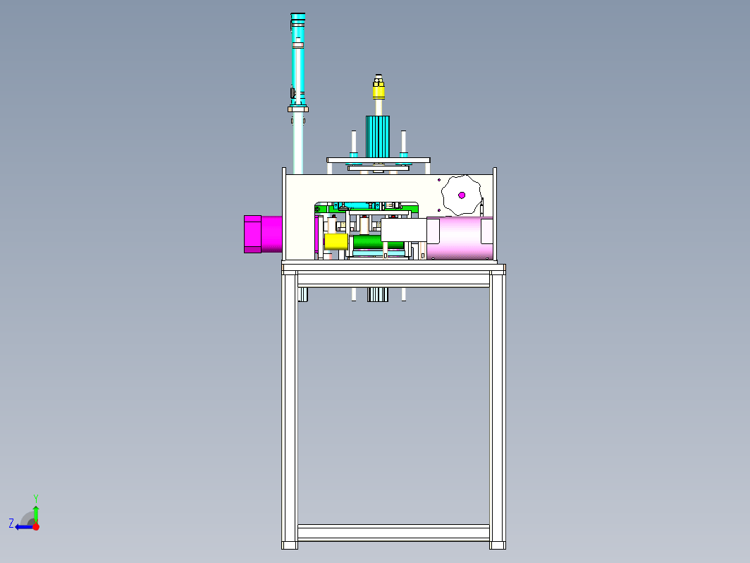 金属片压入轮圆筒设备