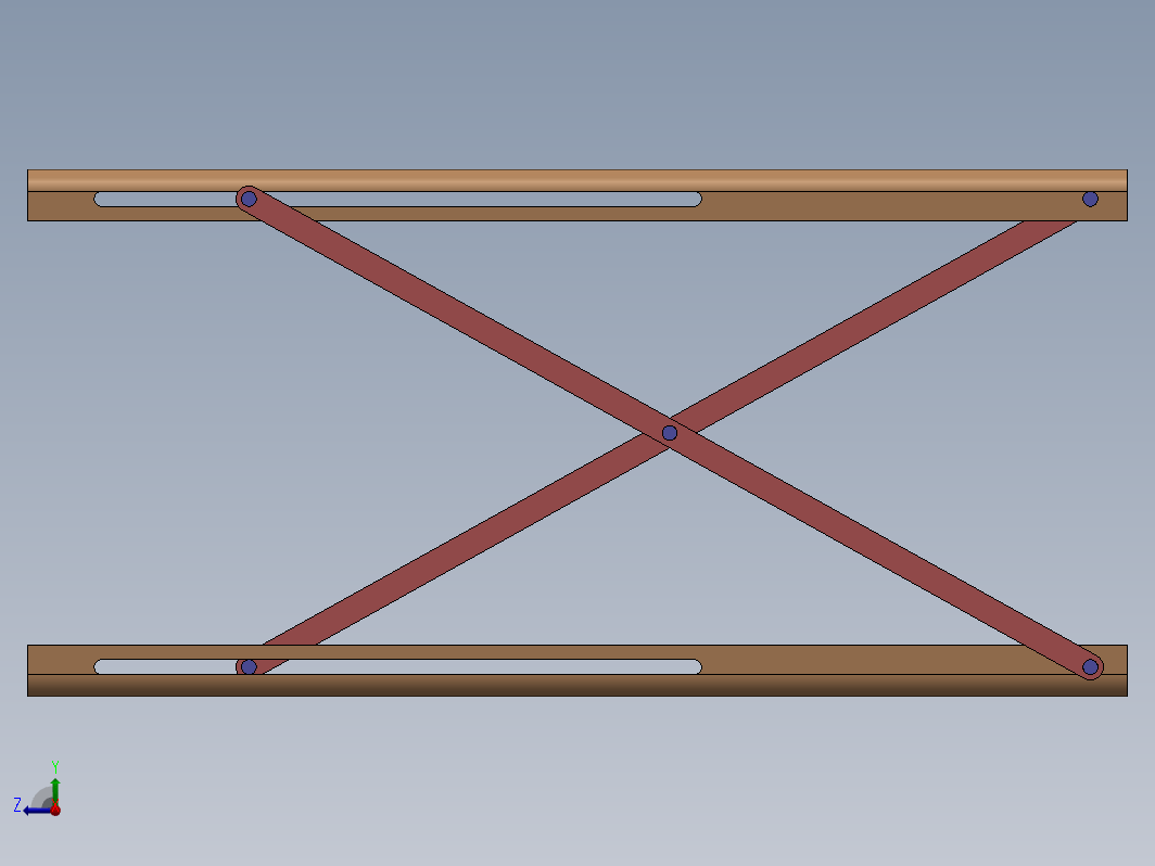 Solidworks 中的剪刀式升降机构