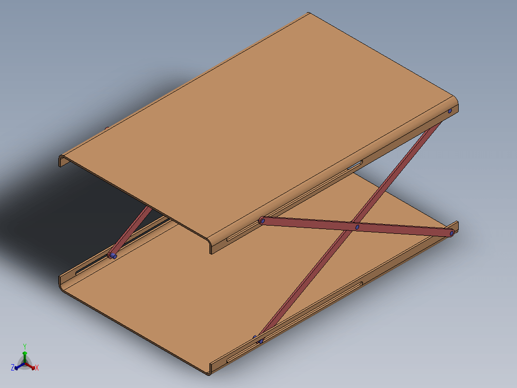 Solidworks 中的剪刀式升降机构