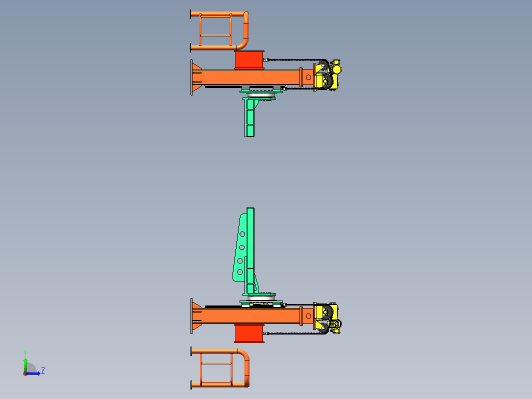 底盘焊接翻转机3D图纸 E692