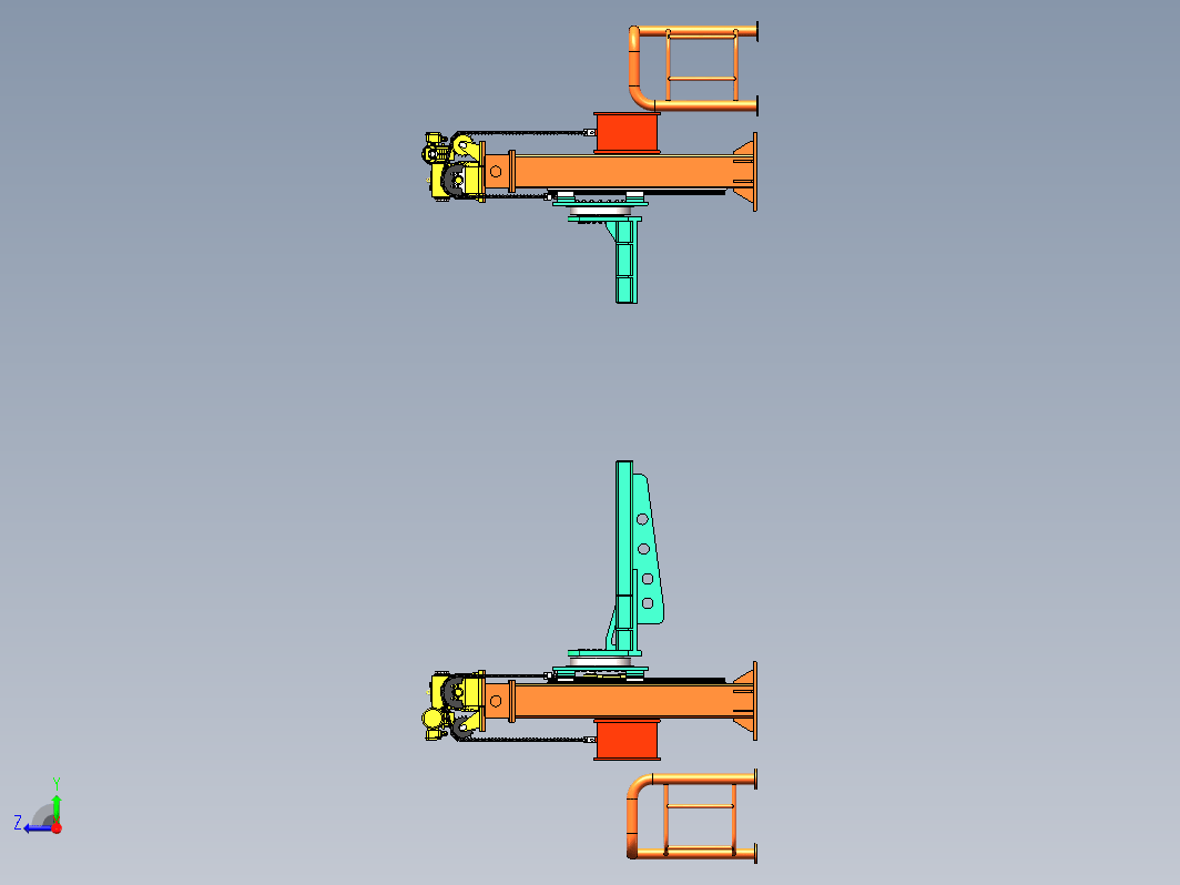 底盘焊接翻转机3D图纸 E692