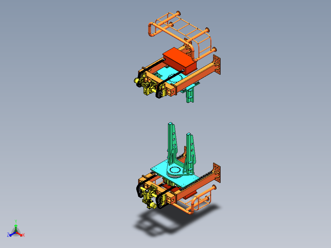 底盘焊接翻转机3D图纸 E692