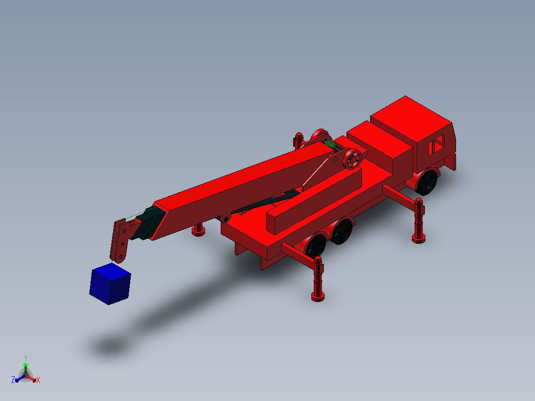 汽车起重机模型,