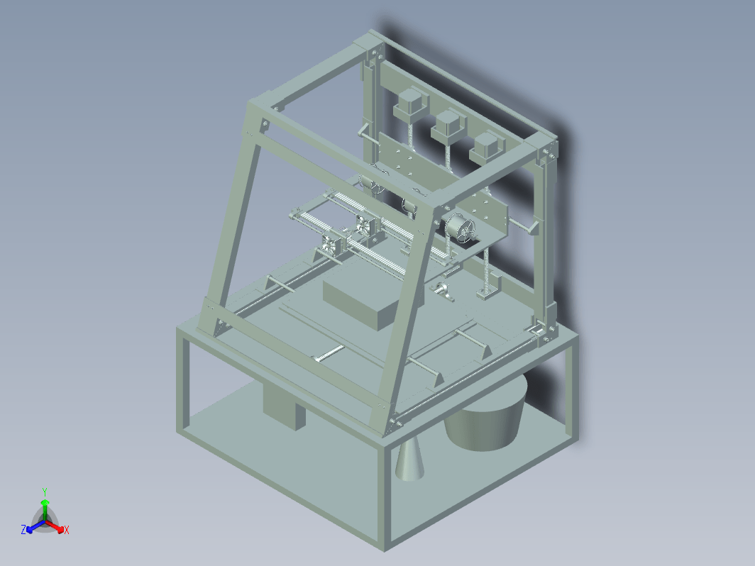 3d打印机ug模型图三维