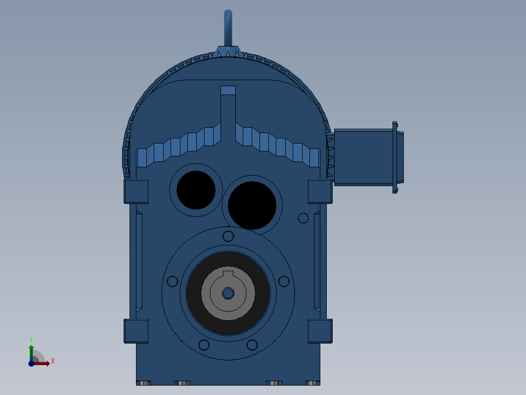 FAZ37 B14法兰空心轴安装平行轴-斜齿轮减速电机[FAZ37-20.57Y0.75-4P-M1-J1]