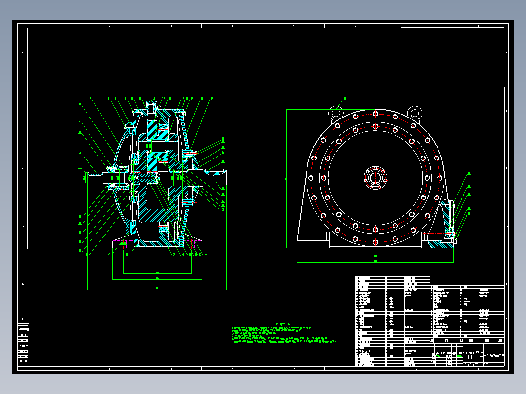 2K-H型NW行星减速器(矿井卷扬机用) 3D+CAD