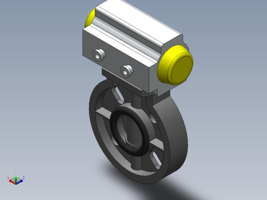 DN50对夹式气动蝶阀