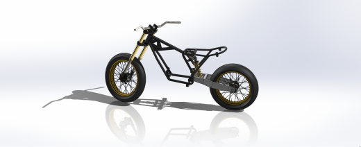 摩托车框架结构 Scrambler Motorcycle