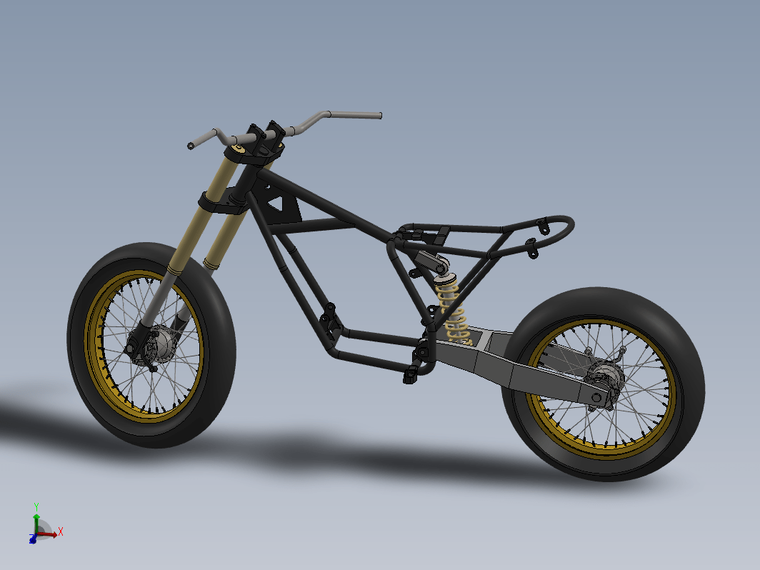 摩托车框架结构 Scrambler Motorcycle