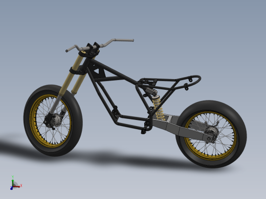 摩托车框架结构 Scrambler Motorcycle缩略图