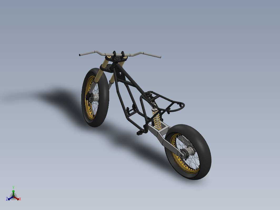 摩托车框架结构 Scrambler Motorcycle