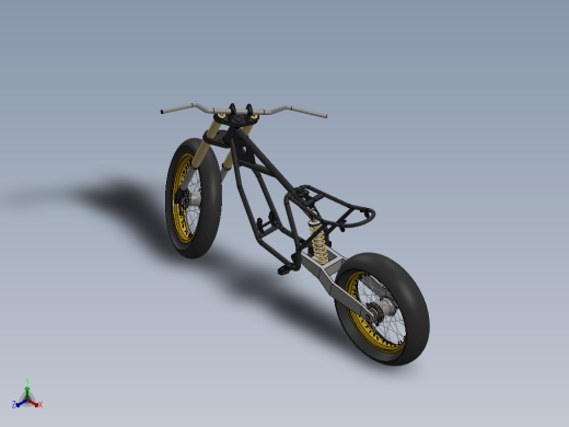 摩托车框架结构 Scrambler Motorcycle缩略图