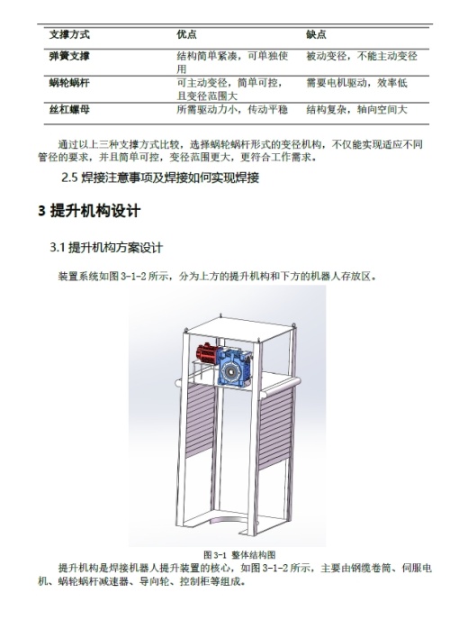 垂直管道提升式焊接机器人设计三维SW2012无参+CAD+说明书缩略图
