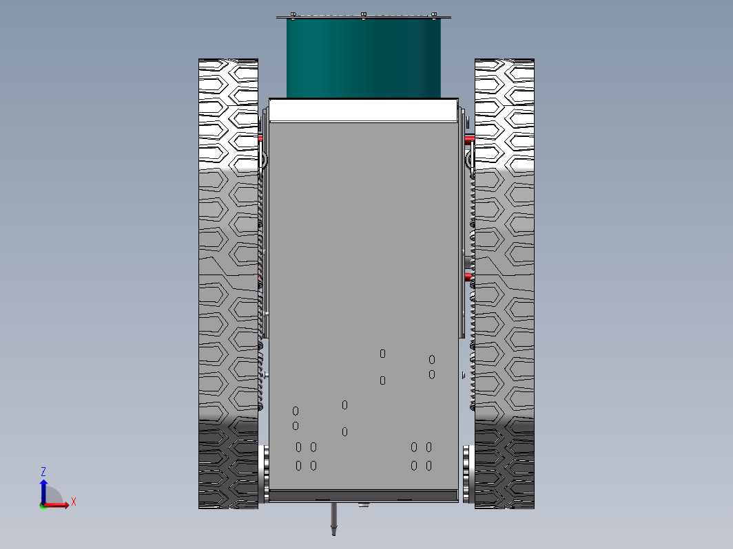 遥控果园喷药车三维SW2016带参+CAD+说明书