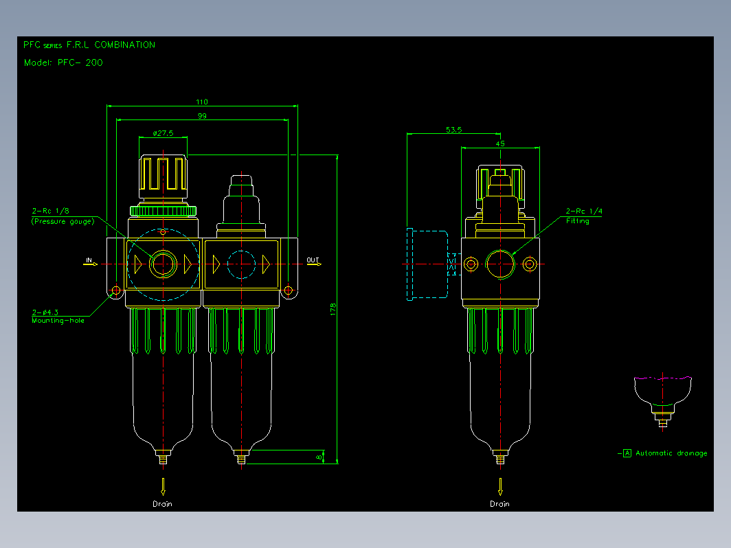 气缸 PFC-200