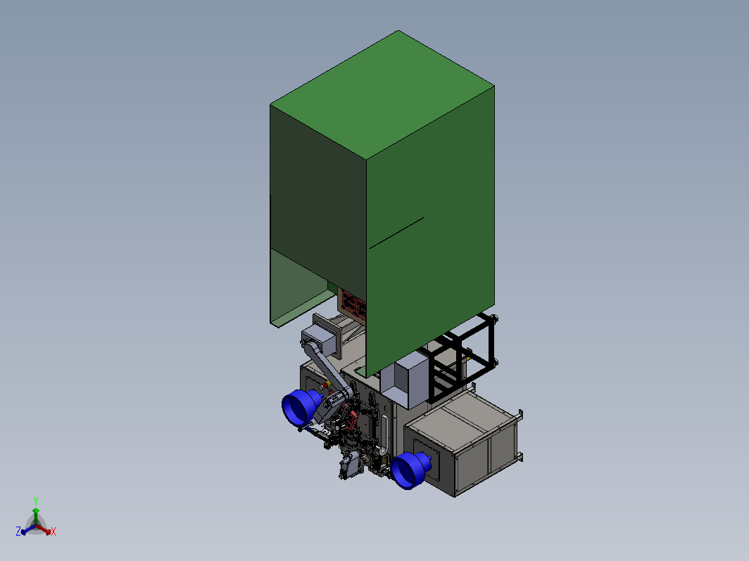 C519簧片自动上料，机器人上料，注塑成型