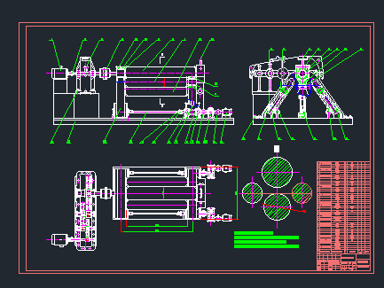 四轴热压板成型之卷板机设计 CAD+说明书