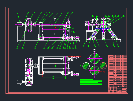 四轴热压板成型之卷板机设计 CAD+说明书缩略图