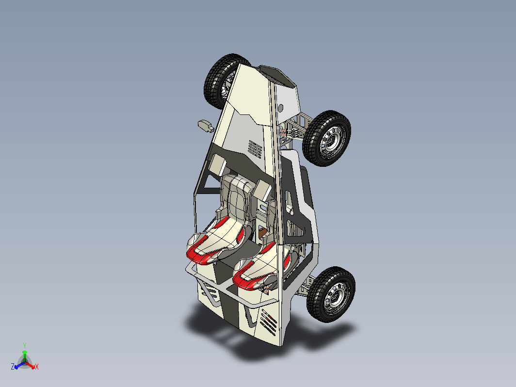 双座四车赛车结构