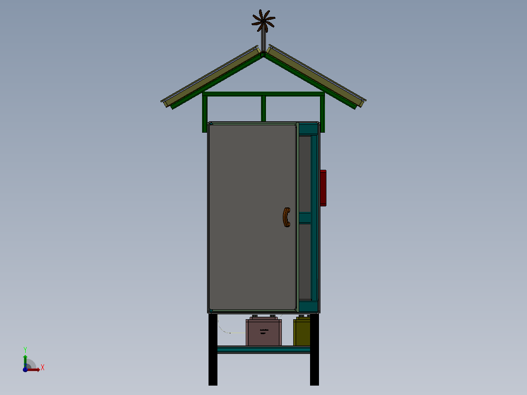 室外太阳能冷藏室