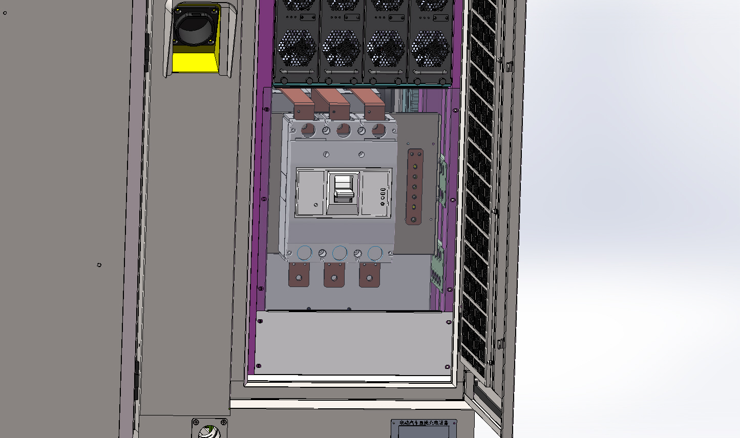 EV 240KW 直流充电桩三维SW2019带参