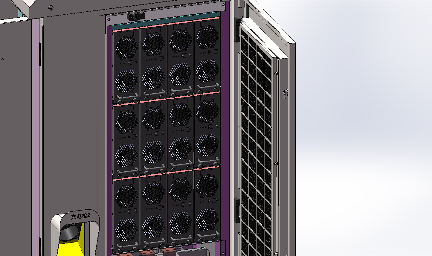 EV 240KW 直流充电桩三维SW2019带参