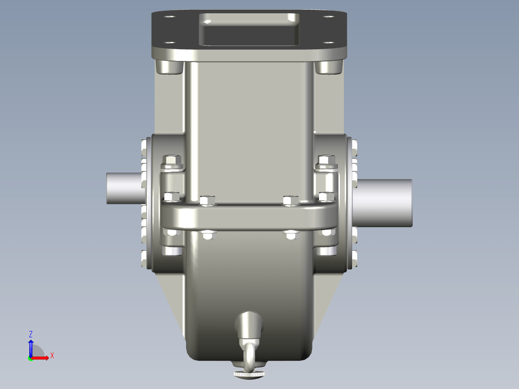 单级直齿轮减速器Inventor, STEP _ IGES