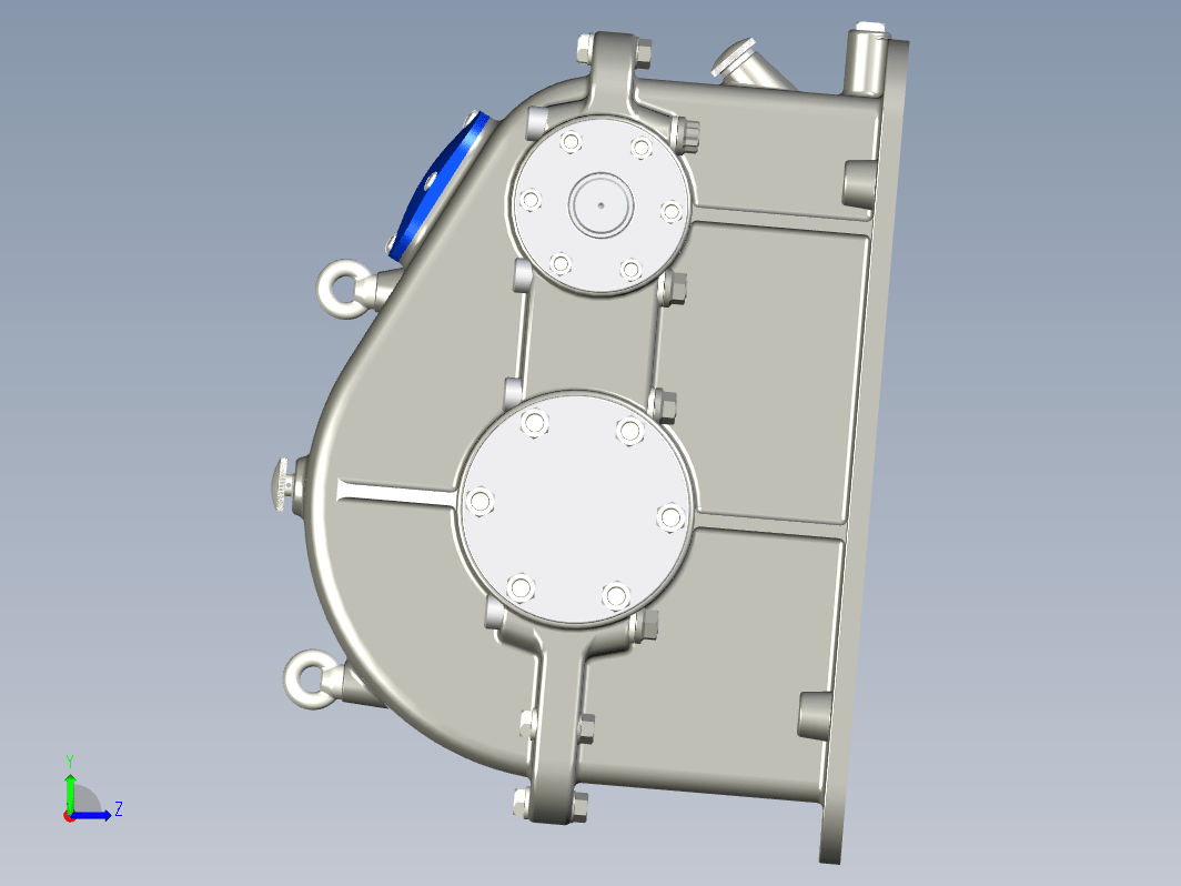 单级直齿轮减速器Inventor, STEP _ IGES