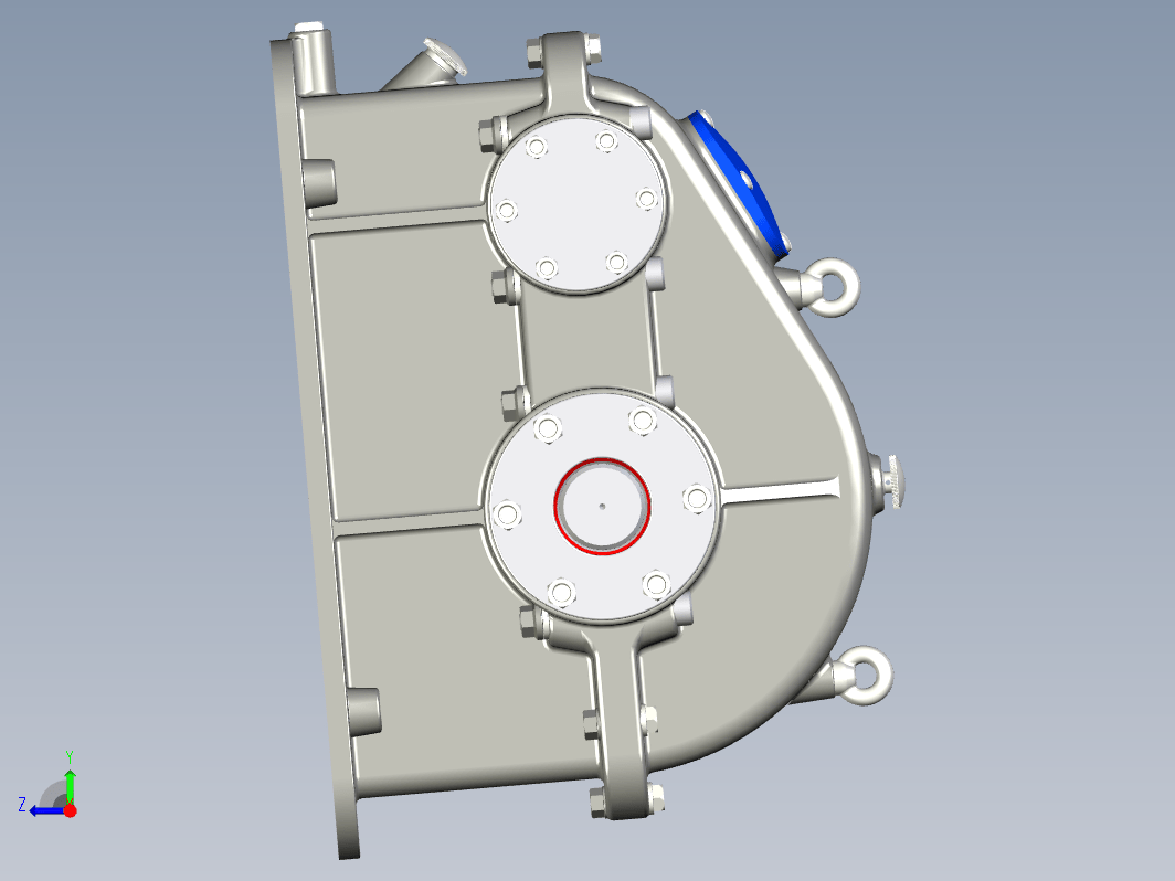 单级直齿轮减速器Inventor, STEP _ IGES