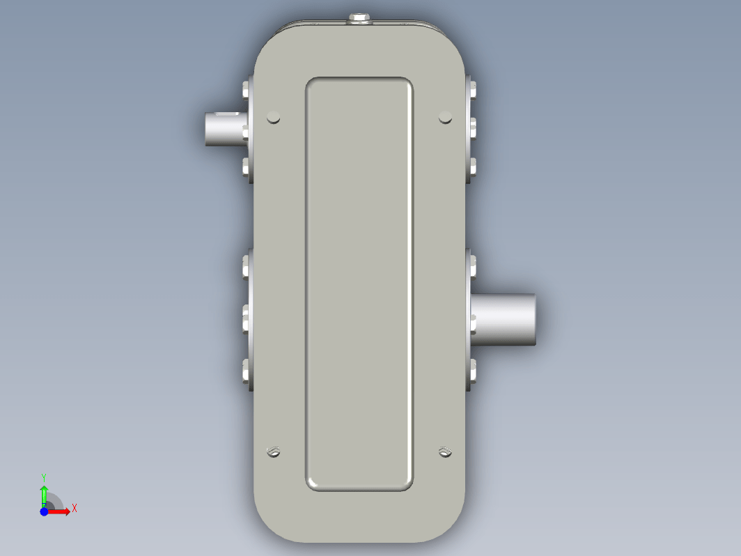 单级直齿轮减速器Inventor, STEP _ IGES