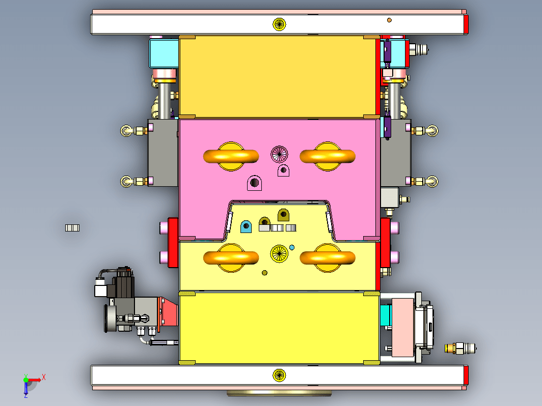 汽车前脸栅格模具