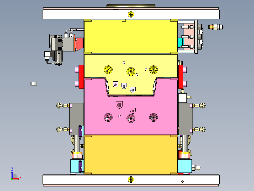 汽车前脸栅格模具