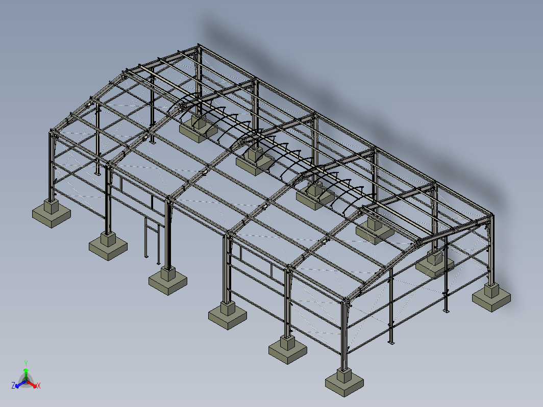 钢铁建筑大堂