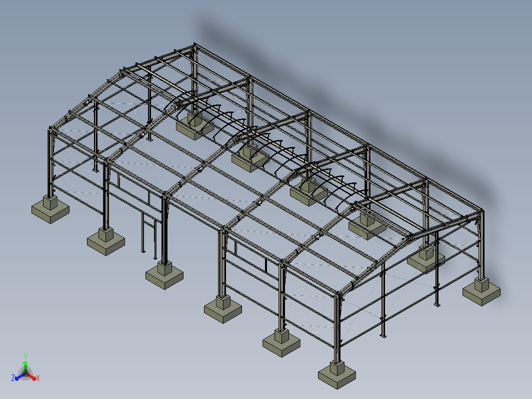 钢铁建筑大堂