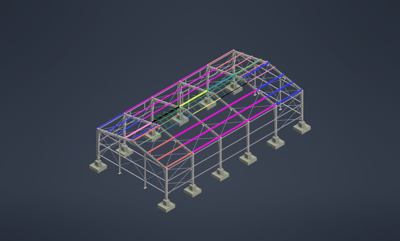 钢铁建筑大堂