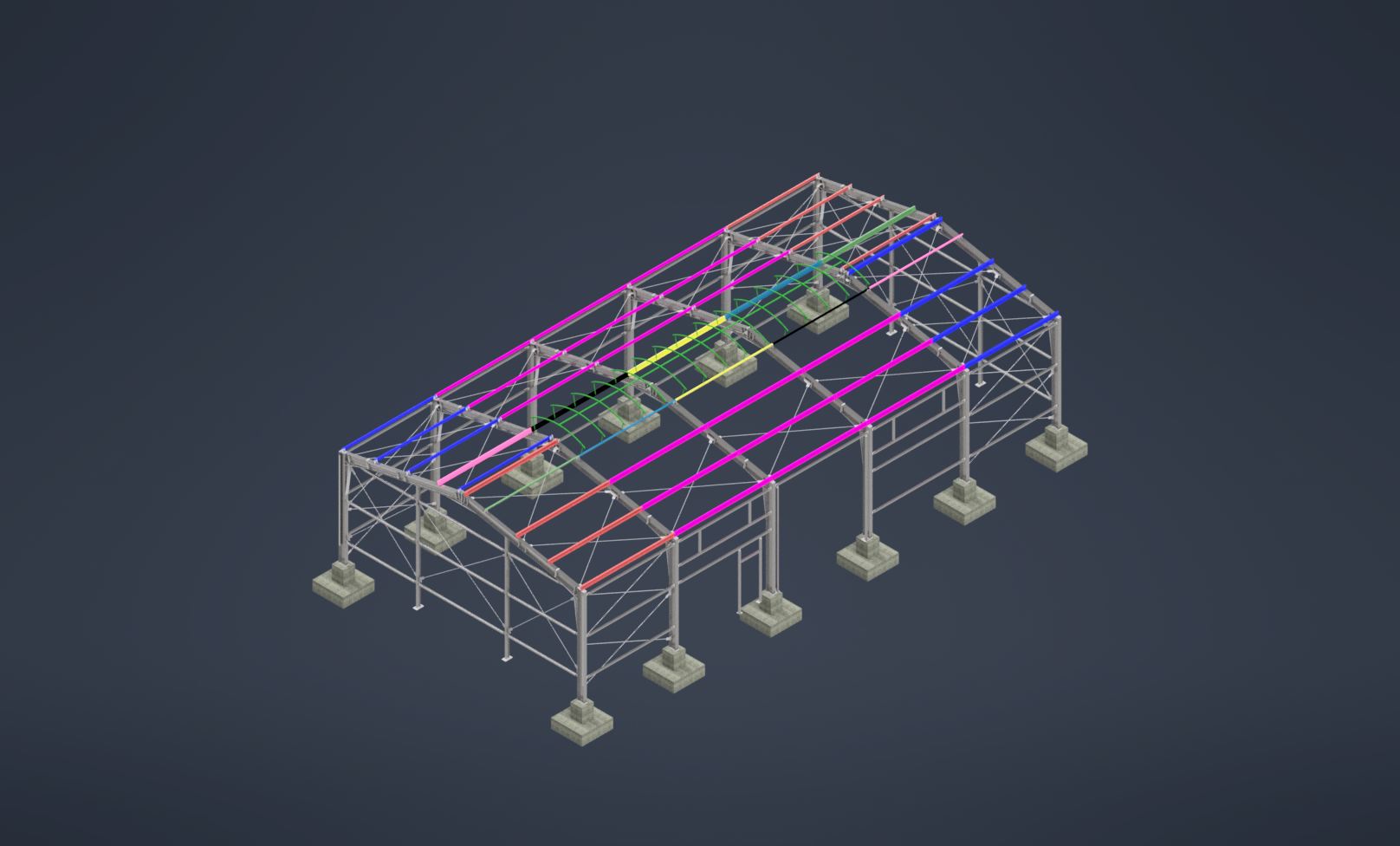 钢铁建筑大堂