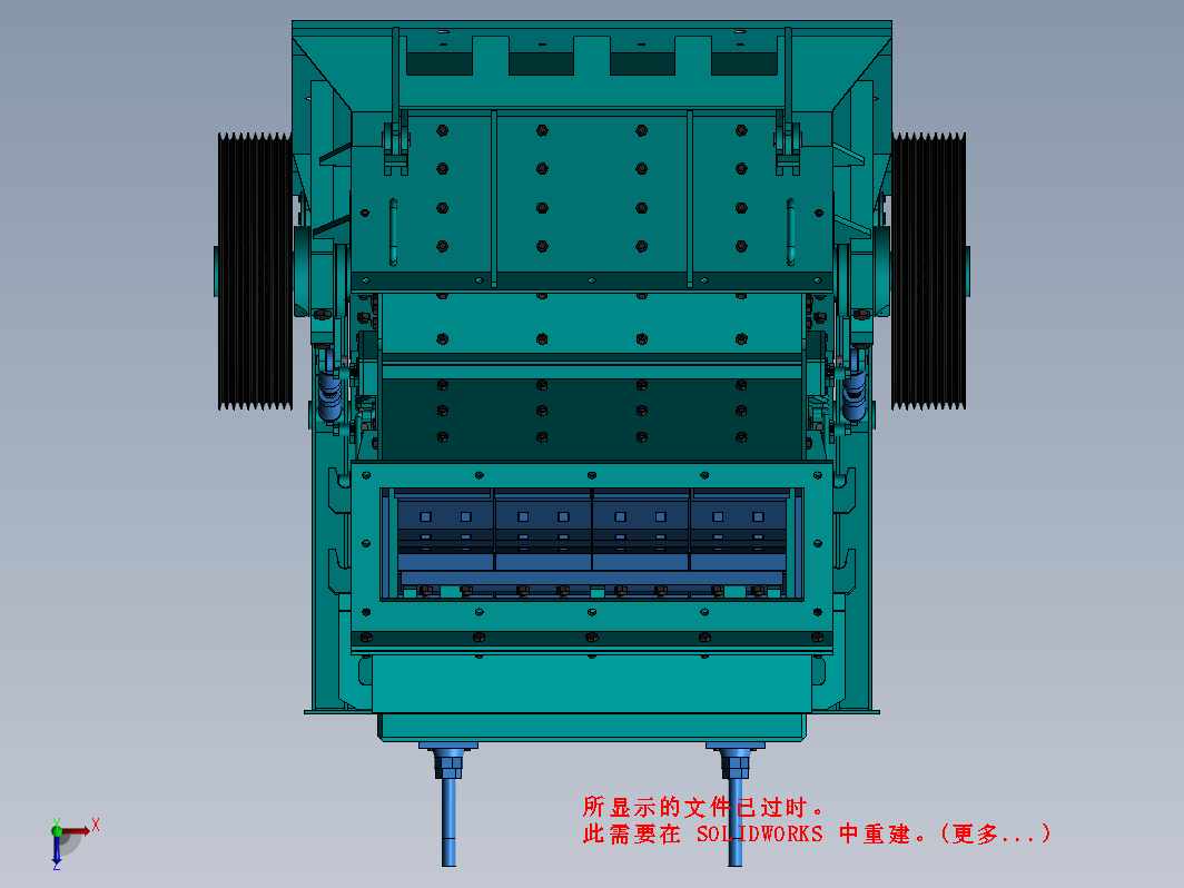 PF-1315反击式破碎机三维模型