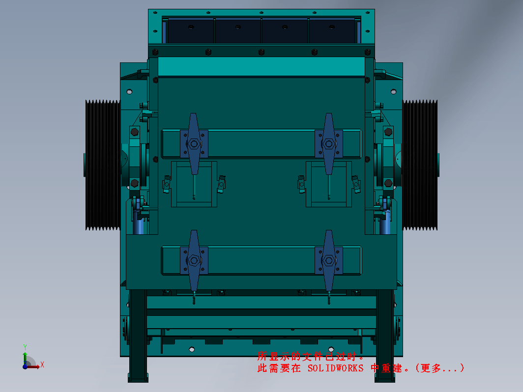 PF-1315反击式破碎机三维模型