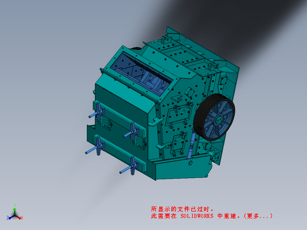 PF-1315反击式破碎机三维模型