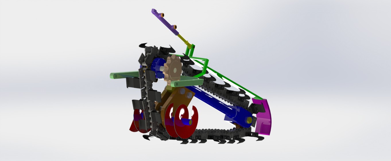 施肥开沟机的结构设计三维SW2016带参+CAD+说明